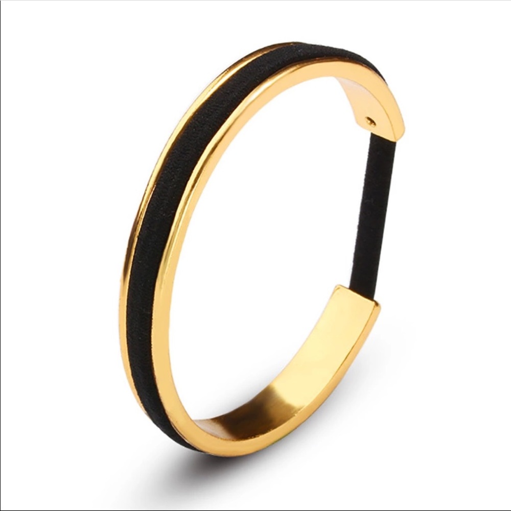 Bangle Bracelet / hair tie holder wrist saver silver gold rose gold